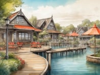 Ein idyllisches Ferienresort am Wasser: Entdecke das Roompot Park – Water Village!