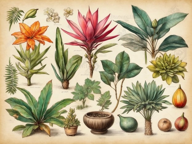 Auf dem Bild sind verschiedene botanische Zeichnungen von Pflanzen und Blumen zu sehen. Diese Art von Illustrationen erinnert an die künstlerischen und wissenschaftlichen Sammlungen, die in den Botanischen Gärten Monacos zu finden sind. Diese Gärten wurden 1933 gegründet und haben sich der Erhaltung und Präsentation vielfältiger Pflanzensammlungen gewidmet.

Die Botanischen Gärten Monacos sind bekannt für ihre beeindruckende Flora, die sowohl lokale als auch exotische Pflanzen umfasst. Die Vielfalt und Schönheit der Pflanzen in diesen Gärten zeigt die Wichtigkeit der botanischen Forschung und der botanischen Kunst, die auch in den abgebildeten Zeichnungen reflektiert wird.