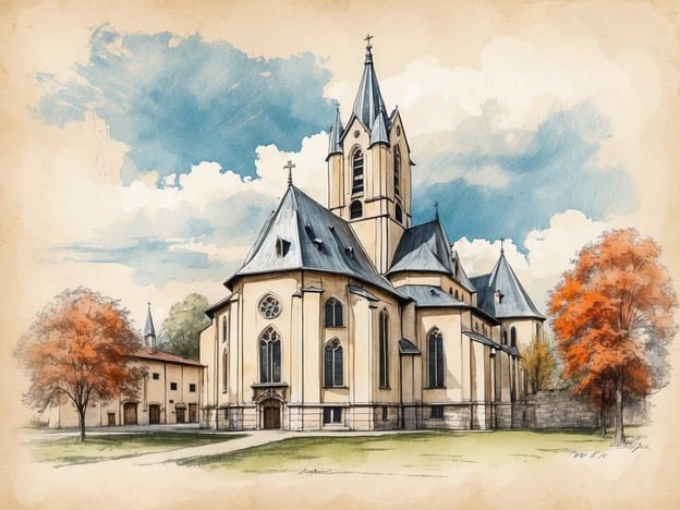 Auf dem Bild ist eine beeindruckende Kirche zu sehen, die möglicherweise die evangelische St. Annen-Kirche in Benneckenstein darstellt. Diese Kirche ist ein bekanntes Wahrzeichen der Stadt und zeichnet sich durch ihren charakteristischen Architekturstil mit hohen Türmen und gotischen Elementen aus. Die Umgebung scheint einen schönen Park oder Garten zu haben, der die Kirche umgibt, was typisch für viele Sehenswürdigkeiten in der Region ist.