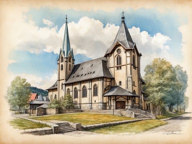 Auf dem Bild ist eine Kirche zu sehen, die an die St. Nikolaus Kirche in Hasselfelde erinnert. Sie ist bekannt für ihren beeindruckenden Turm und die gotischen Elemente in der Architektur. In der Umgebung gibt es schöne Natur und alte Gebäude, die zur charmanten Atmosphäre des Ortes beitragen. Hasselfelde ist ein beliebtes Ziel für Wanderer und Naturfreunde, die die umliegenden Landschaften erkunden möchten.