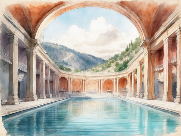 Auf dem Bild ist eine elegante, architektonisch beeindruckende Poollandschaft zu sehen, die an ein luxuriöses Thermalbad erinnert. In Ungarn gibt es viele bekannte Thermalbäder und Heilquellen, die eine ähnliche Atmosphäre bieten. Zu den beliebtesten gehören:

1. **Széchenyi Thermalbad** in Budapest: Eines der größten Thermalbäder Europas mit beeindruckenden Innen- und Außenpools.
2. **Gellért Thermalbad**, ebenfalls in Budapest, bekannt für seine wunderschöne Jugendstil-Architektur und die heilenden Eigenschaften des Wassers.
3. **Heviz**: Berühmt für seinen natürlichen Thermalsee, das größte warme Wasser-See Europas.
4. **Sárvár Thermalbad**: Bekannt für seine entspannenden Wellness-Angebote und therapeutischen Behandlungen.

Diese Orte bieten Erholung und Gesundheit in einer malerischen Umgebung.