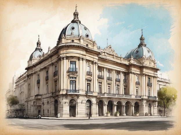 Auf dem Bild ist ein majestätisches Gebäude zu sehen, das architektonisch ansprechend gestaltet ist, mit geschwungenen Dächern und eleganten Säulen. Dies könnte das NH Hotel Collection Buenos Aires Lancaster sein, ein historisches Gebäude in Buenos Aires, das für seine beeindruckende Fassade und klassische Elemente bekannt ist.

Die Geschichte des NH Hotels Collection Buenos Aires Lancaster umfasst den Bau im frühen 20. Jahrhundert, als es als luxuriöses Hotel konzipiert wurde. Es hat zahlreiche Renovierungen und Modernisierungen durchlaufen, um den Komfort heutiger Gäste zu gewährleisten, während es seinen historischen Charme bewahrt hat. Die Lage in der Innenstadt und die stilvolle Architektur machen das Hotel zu einem bevorzugten Ziel für Reisende, die sowohl Geschichte als auch moderne Annehmlichkeiten schätzen.