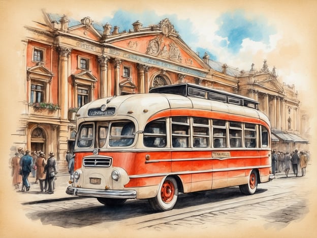 Auf dem Bild ist ein nostalgischer Bus zu sehen, der vor einer prächtigen Architektur steht. In der Umgebung des NH Hotels Córdoba Panorama gibt es zahlreiche Aktivitäten. Besucher können die frühkoloniale Architektur erkunden, den nahegelegenen Plaza San Martín besuchen oder die lokale Küche in einem der vielen Restaurants genießen. Auch kulturelle Sehenswürdigkeiten wie Museen und Galerien sind fußläufig erreichbar. Spaziergänge durch die malerischen Straßen bieten zudem die Möglichkeit, das Flair der Stadt aufzusaugen.