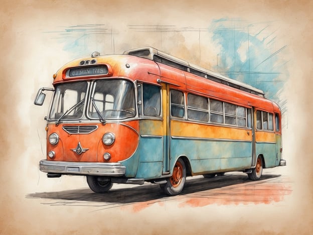 Auf dem Bild ist ein farbenfroher, vintage Bus zu sehen, der nostalgisch wirkt und mit Orange- und Blautönen bemalt ist. 

Im Zusammenhang mit den NH Hotels Leipzig Zentrum kann ich dir sagen, dass dieses Hotel zentral gelegen ist und eine gute Ausgangsbasis für Erkundungstouren durch Leipzig bietet. Es bietet modern ausgestattete Zimmer, ein Restaurant, Tagungsräume und einen Fitnessbereich, ideal für Geschäftsreisende und Touristen. Die Lage ermöglicht einen einfachen Zugang zu Sehenswürdigkeiten wie der Oper, dem Gewandhaus und dem Leipziger Zoo.