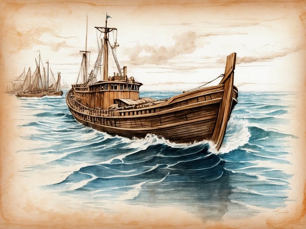 Auf dem Bild ist ein historisches Schiff zu sehen, das durch das Wasser segelt. Diese Art von Schiff könnte mit der Geschichte von Fehmarn in Verbindung stehen, die eine lange maritime Tradition hat. Fehmarn war im Mittelalter ein wichtiger Handelsort, und die Seefahrt spielte eine zentrale Rolle für die wirtschaftliche Entwicklung der Region. Die Schiffe, wie das auf dem Bild dargestellte, waren für den Handel zwischen den Ostsee-Anrainerstaaten von großer Bedeutung und ermöglichten den Austausch von Waren und Kulturen entlang der Küsten.