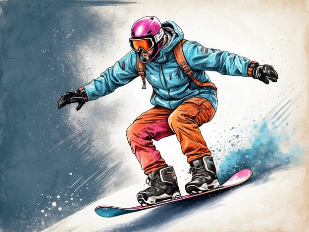 Auf dem Bild ist ein Snowboardfahrer zu sehen, der im Tiefschnee fährt. Um sicher im Tiefschnee zu snowboarden, hier einige Tipps:

1. **Ausrüstung**: Trage immer einen Helm und geeignete Schutzkleidung, um Verletzungen zu vermeiden.

2. **Erste Hilfe**: Nimm eine Erste-Hilfe-Ausrüstung mit und informiere dich über die nötigen Maßnahmen.

3. **Gruppieren**: Snowboarde nie allein im Tiefschnee. Fahre in einer Gruppe, um im Notfall Hilfe zu erhalten.

4. **Checke die Wetterbedingungen**: Achte auf Wetter- und Schneeverhältnisse, um Lawinengefahr zu vermeiden.

5. **Sicherheitsausrüstung**: Erwäge, ein LVS-Gerät, eine Schaufel und eine Sonde mitzunehmen, falls du in ein Lawinengebiet fährst.

6. **Technik**: Halte dich beim Fahren in der Hocke und nutze deinen Oberkörper, um das Gleichgewicht zu halten.

Mit diesen Tipps kannst du sicher und mit Freude im Tiefschnee snowboarden!