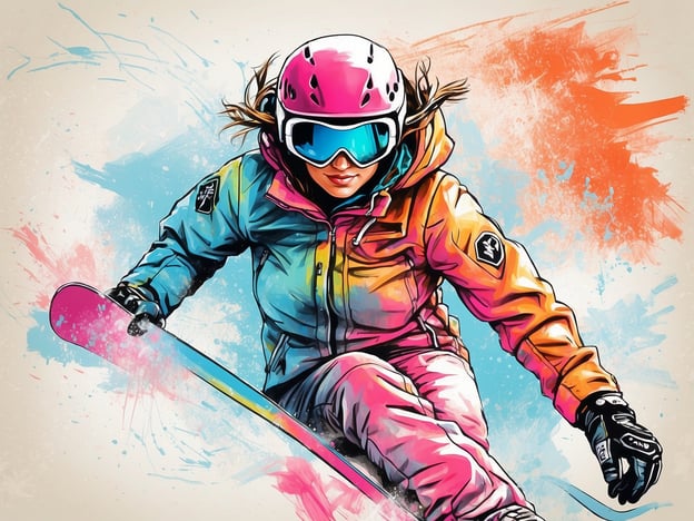 Auf dem Bild ist eine Snowboarderin zu sehen, die in einem dynamischen Moment auf ihrem Snowboard fährt. Sie trägt eine auffällige, bunte Jacke sowie eine Skibrille und Helm. Ihre Pose vermittelt Geschwindigkeit und Beweglichkeit.

Für ältere Snowboarder wäre spezielle Ausrüstung wichtig, die auf ihre Bedürfnisse abgestimmt ist. Dazu gehören:

1. **Weicherer Flex**: Boards mit weicherem Flex erleichtern das Fahren und bieten mehr Komfort.
2. **Breitere Bindungen**: Diese bieten Platz für größere Stiefel und erhöhen den Halt.
3. **Dämpfungssysteme**: Diese helfen dabei, Stöße bei der Landung abzufedern und die Gelenke zu schonen.
4. **Leichtere Materialien**: Ausrüstung aus leichteren Materialien reduziert die Belastung und müde Beine.
5. **Ergonomische Designs**: Diese unterstützen eine aufrechte Körperhaltung und vermindern die Belastung des Rückens.

Eine solche Ausrüstung kann älteren Snowboardern helfen, sicher und mit mehr Freude auf der Piste unterwegs zu sein.