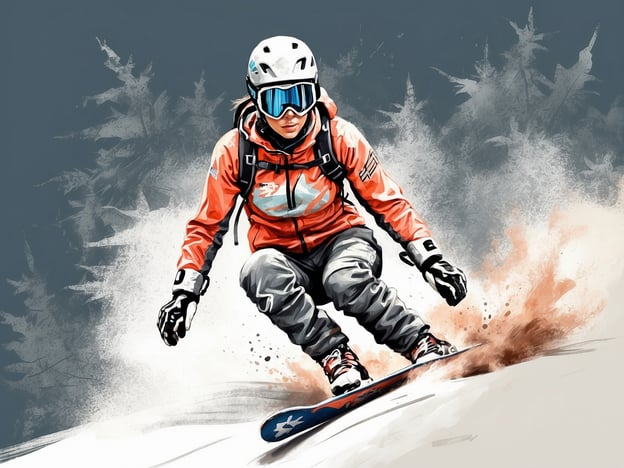 Auf dem Bild ist eine Person zu sehen, die auf einem Snowboard fährt. Der Sportler trägt eine orangefarbene Jacke und eine Schutzbrille, während er eine Abfahrt im Schnee meistert. 

Konditionstraining hat in diesem Kontext eine große Bedeutung. Es verbessert die Ausdauer, Kraft und Koordination, die für Wintersportarten wie Snowboarden unerlässlich sind. Durch gezieltes Konditionstraining kann der Athlet seine Leistungsfähigkeit steigern, Verletzungen vorbeugen und das allgemeine Wohlbefinden fördern, was ihm hilft, die Bewegungen effizienter und kontrollierter auszuführen.