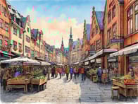 Der lebendige Charme des Fischmarktes in Hamburg.
