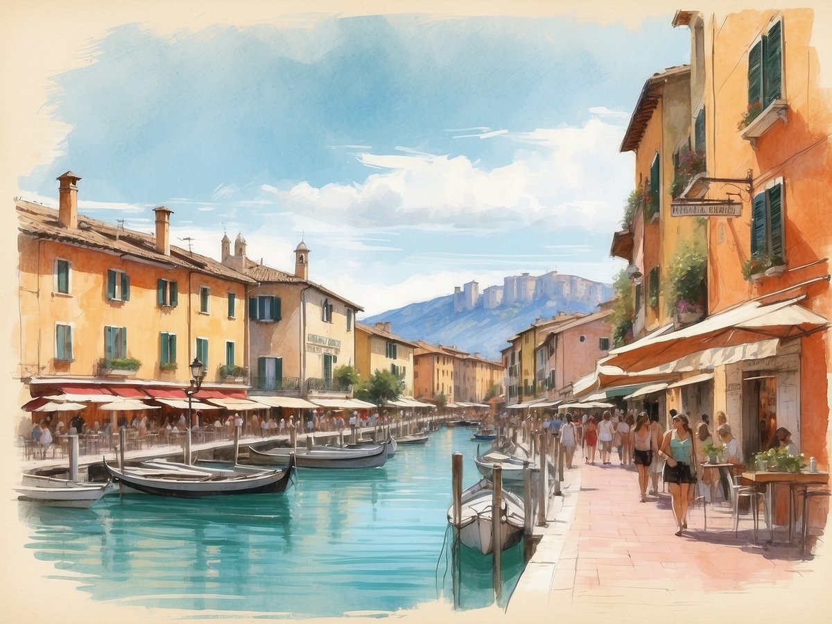 Desenzano del Garda am Gardasee: Eine lebhafte Stadt mit schönen Stränden und historischen Sehenswürdigkeiten