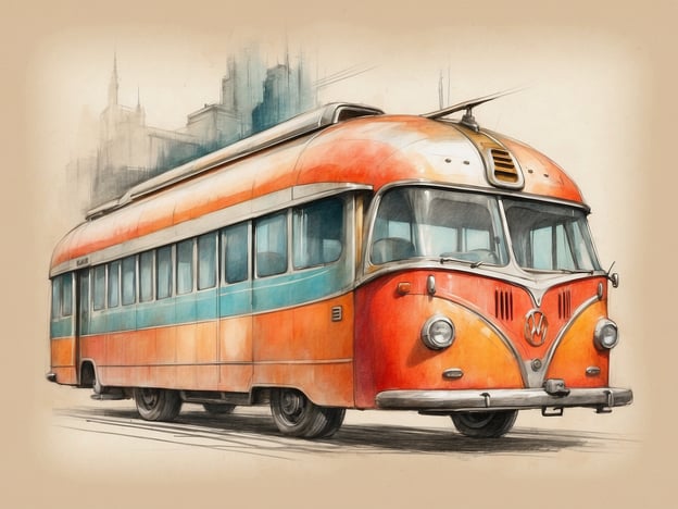 Auf dem Bild ist ein mobiler Wagen zu sehen, der in den Farben Orange und Blau gestaltet ist. Es handelt sich um einen alten Volkswagen, vermutlich aus den 1950er Jahren, der als Straßenbahn oder Omnibus konzipiert ist. Der Wagen hat eine nostalgische Ausstrahlung und erinnert an eine vergangene Ära des öffentlichen Verkehrs.

Zum Leonardo Hotel Heidelberg: Es handelt sich um ein modernes Hotel, das eine zentrale Lage in Heidelberg bietet. Es ist bekannt für seinen einzigartigen Komfort und bietet eine Vielzahl von Annehmlichkeiten, darunter geräumige Zimmer, ein Restaurant und Konferenzräume. Die Nähe zu Sehenswürdigkeiten wie dem Heidelberger Schloss und der Altstadt macht es zu einem attraktiven Ziel für Touristen und Geschäftsreisende.