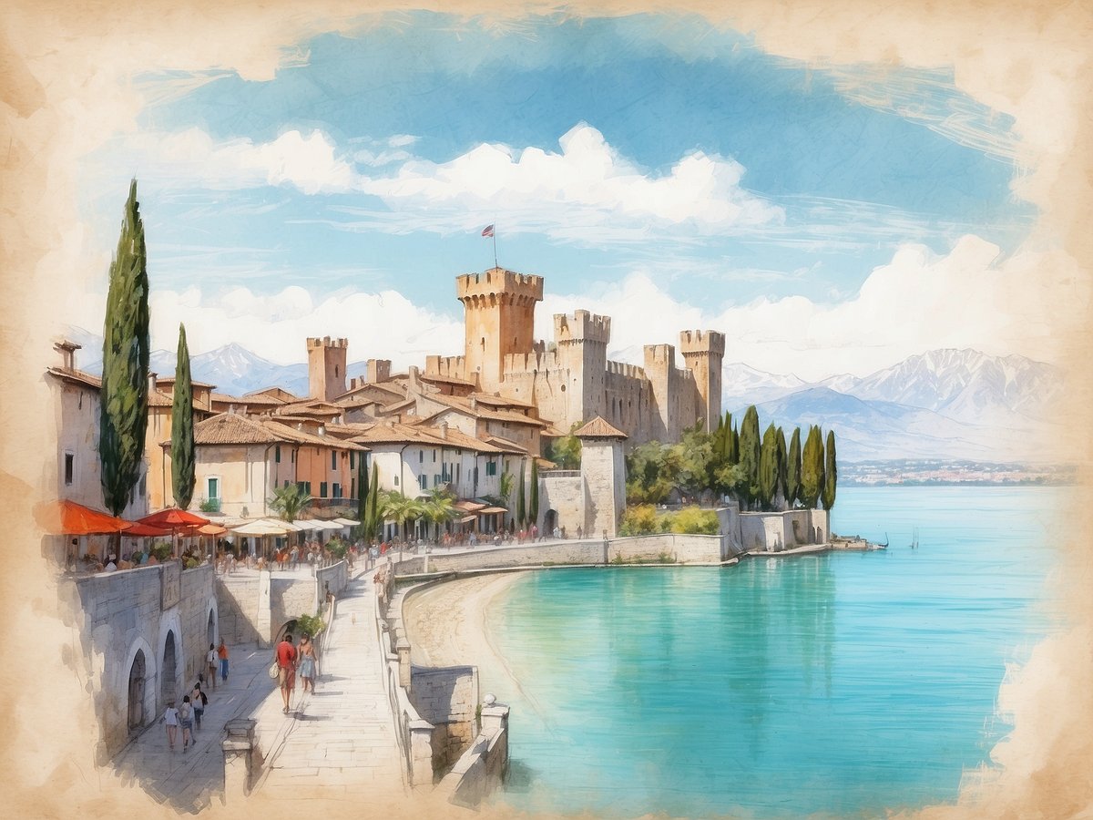 Sirmione am Gardasee: Eine Halbinsel mit einer historischen Burg und Thermalquellen