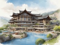 Luxus und Erholung inmitten der Natur: Entdecke das idyllische Guiyang Resort in China.