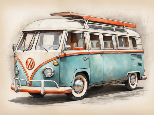 Auf dem Bild ist ein farbenfroher Volkswagen-Bus zu sehen, der für seine nostalgische und charmante Ausstrahlung bekannt ist. Der Bus hat eine türkisfarbene Lackierung mit weißen und orangen Akzenten. Diese Fahrzeuge sind oft mit Abenteuern und Reisen assoziiert, was gut zu einem Aufenthalt im Copthorne Hotel Greymouth passen würde. 

Das Copthorne Hotel Greymouth liegt an der Westküste Neuseelands und bietet eine schöne Aussicht auf das Meer sowie verschiedene Annehmlichkeiten für Reisende. Es ist ein idealer Ausgangspunkt, um die atemberaubende Natur der Umgebung zu erkunden, die auch für Roadtrips mit einem klassischen VW-Bus perfekt geeignet ist.