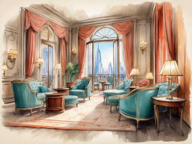 Auf dem Bild ist eine elegante Lounge oder ein Salon zu sehen, ausgestattet mit stilvollen Möbeln in einem hellen Farbton und großen Fenstern, die einen Blick auf eine Stadtlandschaft bieten. Es gibt bequeme Sessel und Tische, und die Dekoration ist luxuriös und einladend.

Das **Casa Andina Premium Piura** ist ein modernes Hotel in Peru, das für seinen erstklassigen Service und komfortable Unterbringung bekannt ist. Es bietet eine Kombination aus traditionellen und modernen Elementen, hervorragende Einrichtungen wie ein Restaurant, einen Pool und Konferenzräume. Die Lage des Hotels ermöglicht es Gästen, die Umgebung zu erkunden und lokale Attraktionen zu genießen.