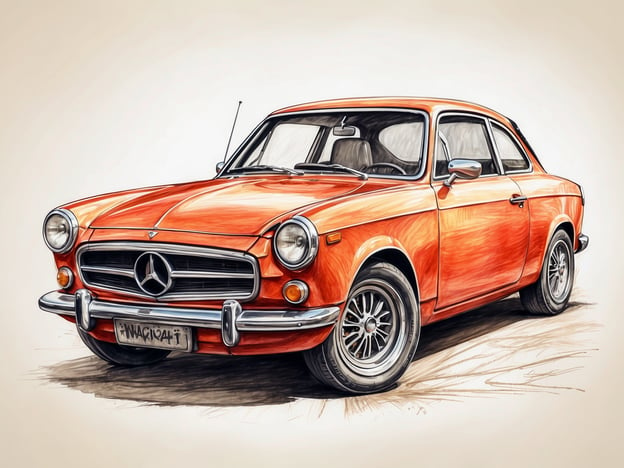 Auf dem Bild ist ein orangefarbener Mercedes-Benz zu sehen, der im typischen Stil klassischer Autos gestaltet ist. In der Zukunft von Warnemünde könnte ein solches Auto symbolisch für nostalgischen Charme und die Verbindung zwischen Tradition und modernem Leben stehen. Angesichts der fortschreitenden Technologien in der Automobilbranche könnte der Einfluss von klassischen Designs auf zukünftige Modelle ebenfalls eine Rolle spielen, wobei innovative Antriebstechniken und nachhaltige Materialien in den Vordergrund rücken könnten.