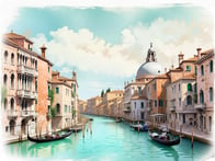 Erkunden Sie das pulsierende Herz Venedigs inmitten der glitzernden Lagunenstadt.