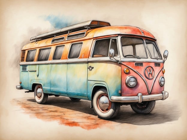 Auf dem Bild ist ein farbenfroher VW-Bus zu sehen, der nostalgische Camping-Feeling ausstrahlt. In der Toskana gibt es viele tolle Campingplätze, die perfekt für einen Roadtrip mit einem solchen Fahrzeug geeignet sind. 

Einige der besten Campingplätze in der Toskana sind:

1. **Camping Village Il Poggetto**: Nahe Florenz, ideal für Stadterkundungen.
2. **Camping La Rocca**: Direkt am Lago di Garda, wunderschöne Natur umgeben.
3. **Camping Baia Verde**: In der Nähe von San Gimignano, perfekt für Kultur und wunderschöne Landschaft.
4. **Camping Le Pianacce**: Ein ruhiger Platz in den Hügeln, ideal für die Erkundung der Toskana.

Diese Plätze bieten eine wunderbare Möglichkeit, die atemberaubende Landschaft und Kultur der Toskana zu genießen – ideal für einen Campingurlaub im VW-Bus!