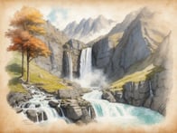 Ein atemberaubendes Naturphänomen: Der Partschinser Wasserfall.