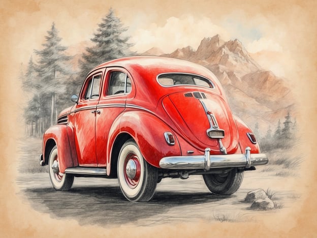 Auf dem Bild ist ein rotes Auto zu sehen, das aus einer früheren Zeit stammen dürfte. Es steht vor einer malerischen Landschaft mit Bergen und Bäumen.

Wenn man das Preis-Leistungs-Verhältnis von Oldtimern vergleicht, ist zu beachten, dass Autos wie dieses oft einen höheren emotionalen und nostalgischen Wert besitzen. Gleichzeitig ist der Erhalt und die Instandhaltung solcher Fahrzeuge möglicherweise kostspielig, was in Relation zum Preis des Autos stehen sollte. Bei der Bewertung sollte man auch die Seltenheit und den Zustand des Fahrzeugs berücksichtigen, da diese Faktoren den Gesamtwert beeinflussen können.