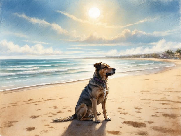 Auf dem Bild ist ein Hund zu sehen, der am Strand sitzt. Der Hund genießt die Aussicht auf das Meer und die Sonne scheint strahlend am Himmel. 

Die ideale Reisezeit für einen Nordseeurlaub mit Hund liegt meist in den Monaten Mai bis September. In dieser Zeit ist das Wetter angenehm und die Strände sind oft gut zugänglich für Hunde. Außerdem sind viele Ferienunterkünfte auf Hunde eingestellt, was den Aufenthalt erleichtert.