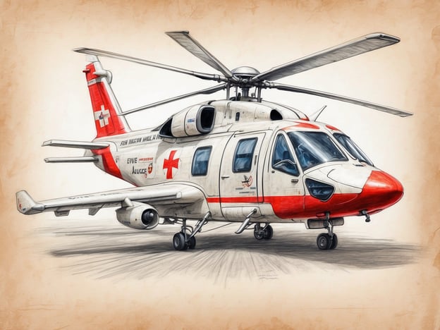 Auf dem Bild ist ein Rettungshubschrauber zu sehen, der für den Krankenrücktransport eingesetzt wird. Es gibt verschiedene Arten von Krankenrücktransporten, darunter:

1. **Rettungsdienst mit Krankenwagen**: Hierbei werden Patienten mit einem Bodenkrankenwagen transportiert. Diese Methode wird häufig für nicht dringliche Rücktransporte verwendet.

2. **Luftrettung**: Diese erfolgt über Hubschrauber oder spezielle Rettungsflugzeuge, ideal für den Transport in schwer zugänglichen Gebieten oder bei akuten Notfällen.

3. **Medizinische Transporte mit Flugzeugen**: Für Langstreckentransporte werden oft Privatjets oder Ambulanzflugzeuge genutzt, um Patienten schnell in entfernte Einrichtungen zu bringen.

4. **Boden-Rettungsdienste**: Manchmal werden auch spezialisierte Fahrzeuge verwendet, die mit medizinischer Ausrüstung ausgestattet sind, um Patienten zu stabilisieren und sicher zu transportieren.

Diese verschiedenen Transportmittel sind entscheidend für die schnelle und sichere Verlegung von Patienten in kritischen Situationen.