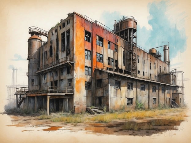 Auf dem Bild ist ein verlassener, rustikaler Industriekomplex zu sehen, der mit zerfallenen Wänden und rostigen Rohren geprägt ist. Diese Art von Gebäuden findet man häufig in den sogenannten "Lost Places" in Stuttgart. Ein Beispiel für einen ähnlichen Ort wäre die alte Zigarettenfabrik in Stuttgart, die für ihre beeindruckende Architektur und ihre Geschichte bekannt ist. Auch die alten Werkhallen im Stadtteil Bad Cannstatt oder die stillgelegten Chemiefabriken bieten eine faszinierende Kulisse für Urban Exploration.