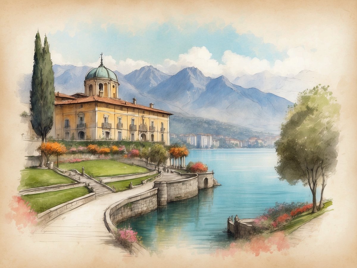 Aronas historische Schätze entlang des Lago Maggiore