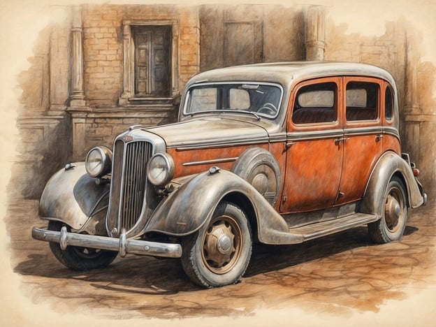 Auf dem Bild ist ein nostalgisches Auto zu sehen, das an Vergangenes erinnert. Es handelt sich um ein älteres Modell mit einem charakteristischen Design der 1930er Jahre. Die Kombination aus einzigartigen Formen und dem verwitterten Lack vermittelt ein Gefühl der Zeitlosigkeit und des Verfalls.

Die Faszination von Lost Places trifft hier auf die automobile Geschichte. Solche aufgegebenen Fahrzeuge erzählen Geschichten von einstigem Glanz und dem unvermeidlichen Wandel der Zeit. Sie sind wie stille Zeugen, die Erinnerungen an das Leben und die Menschen, die mit ihnen verbunden waren, bewahren. Dieses Bild erweckt die Vorstellung von einem verlorenen Ort, an dem die Vergangenheit auf Schritt und Tritt spürbar ist.