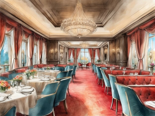 Auf dem Bild ist ein elegantes Restaurant zu sehen, das an Bord der MSC Bellissima zu finden sein könnte. Die opulente Einrichtung mit einem Kristalllüster, stilvollen Vorhängen und geschmackvoll gedeckten Tischen vermittelt eine Atmosphäre von Luxus und Komfort.

An Bord der MSC Bellissima habe ich viele unvergessliche Abende in solch einem Ambiente verbracht. Das exquisite Essen, das von talentierten Köchen zubereitet wurde, zusammen mit dem erstklassigen Service, hat das kulinarische Erlebnis zu einem Highlight meiner Kreuzfahrt gemacht. Die Fenster bieten einen herrlichen Blick auf das Meer, was die Dinner-Erfahrung noch magischer machte. Es war der ideale Ort, um nach einem aufregenden Tag an Land zu entspannen und das Leben auf dem Schiff zu genießen.