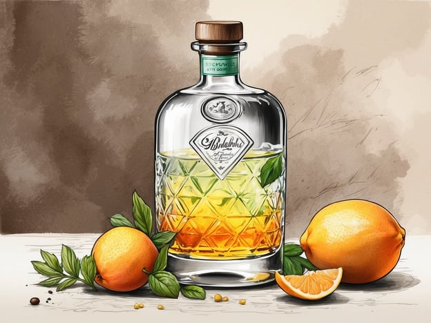 Auf dem Bild ist eine hübsch gestaltete Flasche Gin zu sehen, umgeben von frischen Orangen und Kräutern. Wenn du die besten Schwarzwald Gin Cocktails zubereiten möchtest, könntest du Folgendes ausprobieren:

1. **Schwarzwald Gin Tonic**: Mixe Schwarzwald Gin mit hochwertigem Tonic Water und garniere ihn mit einer Orangenscheibe und etwas Rosmarin.

2. **Mediterraner Gin Fizz**: Kombiniere Schwarzwald Gin mit Zitrussaft, etwas Zucker und Soda-Wasser für einen erfrischenden Cocktail.

3. **Zitronen-Minz-Mocktail**: Verwende Schwarzwald Gin mit Minze, Zitronensaft und Mineralwasser – eine aufregende alkoholfreie Variante ist möglich, indem du den Gin weglässt.

Viel Spaß beim Mixen!