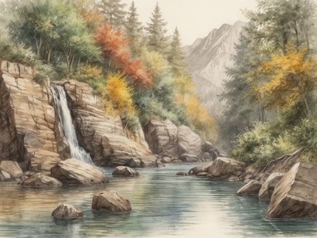 Auf dem Bild ist eine malerische Landschaft mit einem Wasserfall zu sehen, der über Felsen fließt, umgeben von Bäumen, die in verschiedenen Herbstfarben leuchten. Das ruhige Wasser spiegelt die Umgebung wider und schafft eine friedliche Atmosphäre.

Bahía de las Águilas ist ein Geheimtipp für Naturliebhaber. Diese einzigartige Bucht in der Dominikanischen Republik bietet atemberaubende Landschaften mit unberührten Stränden, klarem Wasser und einer reichen Artenvielfalt. Es ist der perfekte Ort für diejenigen, die Ruhe und unberührte Natur suchen.