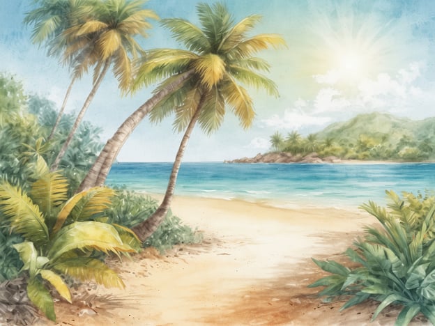 Auf dem Bild ist eine malerische Strandlandschaft mit Palmen, klarem Wasser und einem sonnigen Himmel zu sehen. 

Die Kanarischen Inseln sind das perfekte Reiseziel aus mehreren Gründen:

1. **Ganzjährig mildes Klima**: Dank des warmen Wetters kann man die Inseln zu jeder Jahreszeit besuchen und die Sonne genießen.

2. **Vielfältige Landschaften**: Von beeindruckenden Stränden bis hin zu vulkanischen Gebirgen bieten die Kanaren eine atemberaubende Naturvielfalt.

3. **Reiche Kultur und Geschichte**: Die Inseln haben ein aufregendes kulturelles Erbe, das von der spanischen Geschichte und verschiedenen Einflüssen geprägt ist.

4. **Aktivitäten für jeden Geschmack**: Ob Wassersport, Wandern oder einfach nur Entspannung am Strand – es gibt für jeden etwas zu erleben.

5. **Gastfreundschaft**: Die Einheimischen sind bekannt für ihre Freundlichkeit und Hilfsbereitschaft, was den Aufenthalt noch angenehmer macht. 

Insgesamt sind die Kanarischen Inseln ein ideales Ziel für Erholung und Abenteuer zugleich.