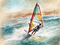 Erlebe die geballte Action und den riesigen Spaß am Meer beim Windsurfen auf Fuerteventura.