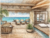 Ein exklusives Luxusresort auf den Turks- und Caicosinseln: Entdecke die perfekte Oase für Entspannung und Erholung.