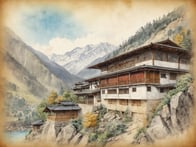Ein Rückzugsort für Erholungssuchende inmitten der paradiesischen Landschaft von Bhutan.