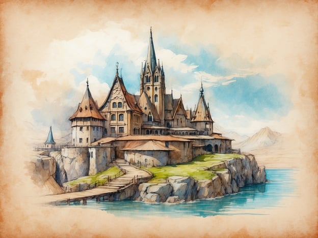 Auf dem Bild ist ein fantasievolles Schloss zu sehen, das durch seine markanten Türme und die hübsche Architektur besticht. Es steht auf einem Felsen am Wasser, umgeben von einer malerischen Landschaft. Diese Art von Kulisse erinnert stark an die zauberhaften Erlebnisse, die Besucher in Themenparks wie Efteling erwarten können. Efteling ist bekannt für seine Märchenlandschaften und fantasievollen Attraktionen, die die Besucher in eine Welt voller Magie und Abenteuer entführen. Ein solches Schloss könnte Teil einer Attraktion oder eines Märchenpfades sein, der die Vorstellungskraft anregt und ein unvergessliches Besuchererlebnis bietet.