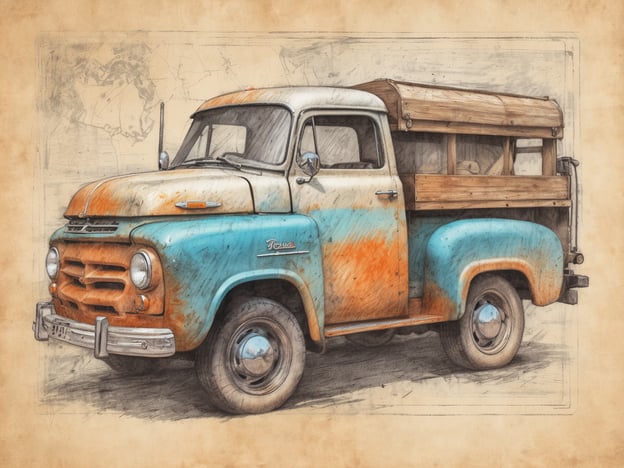 Auf dem Bild ist ein klassischer, vintage Pickup-Truck zu sehen, der eine interessante Farbgebung hat, mit blau und orange schattierten Tönen. Der Truck wirkt alt und hat eine rustikale Holzverladung.

Ein internationaler Führerschein wird benötigt, um in vielen Ländern legal fahren zu können. Er dient als zusätzliche Identifikation und Übersetzung der nationalen Fahrerlaubnis, so dass Verkehrsbeamte in anderen Ländern die Berechtigung zum Fahren erkennen können. Außerdem kann er nützlich sein, um Mietfahrzeuge zu buchen oder sich in Fällen von Verkehrskontrollen einfacher auszuweisen.