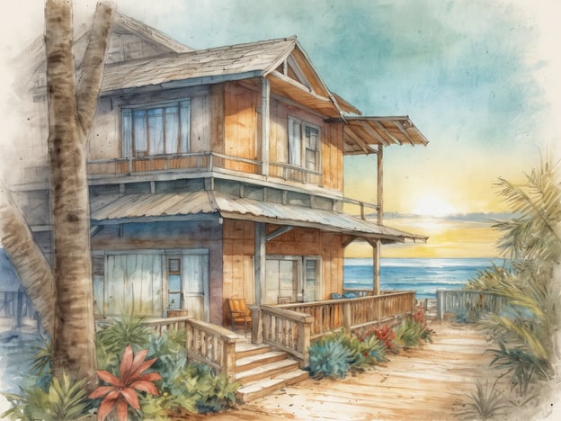 Auf dem Bild ist eine malerische Strandvilla zu sehen, die einen Blick auf das Meer bietet. Die Architektur ist im traditionellen Stil gehalten, mit Holzverkleidungen und einem großen Balkon, auf dem man den Sonnenuntergang genießen kann. Um das Haus herum sind tropische Pflanzen und ein Holzsteg, der zum Strand führt.

Das Centara Karon Resort Phuket ist ein beliebtes Urlaubsziel in Thailand, das an der schönen Karon Beach liegt. Es bietet eine Vielzahl von Unterkünften, darunter Villen und Zimmer mit Meerblick. Die Anlage verfügt über mehrere Restaurants, Pools, einen Wellnessbereich sowie zahlreiche Freizeitmöglichkeiten und Aktivitäten. Gäste können den warmen, einladenden Service des Resorts genießen und die malerische Umgebung von Phuket erkunden.