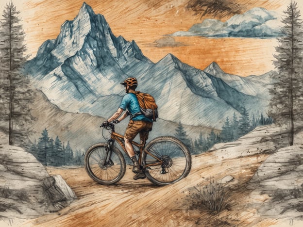 Auf dem Bild ist ein Mountainbiker zu sehen, der auf einem malerischen Weg in den Bergen fährt. Die beeindruckenden Berge im Hintergrund und die umgebende Natur deuten auf einen perfekten Ort für einen Aktivurlaub hin. Mayrhofen ist bekannt für seine hervorragenden Radwege und Wanderungen, was es zu einem idealen Ziel für Outdoor-Enthusiasten macht. Der Biker genießt offensichtlich die Landschaft und die frische Luft, während er ein Abenteuer in dieser schönen Region erlebt.