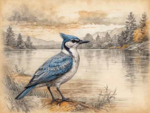 Auf dem Bild ist ein wunderschöner Vogel mit auffälligem blauen Gefieder zu sehen, der an einem ruhigen Wasserlauf sitzt, umgeben von einer malerischen Landschaft. Diese Darstellung könnte die einzigartige Region Seewinkel entdecken, die für ihre vielfältige Tierwelt und idyllischen Naturlandschaften bekannt ist, gut widerspiegeln. Die Szene vermittelt eine friedliche Atmosphäre, die die Schönheit und Ruhe dieser Region betont.