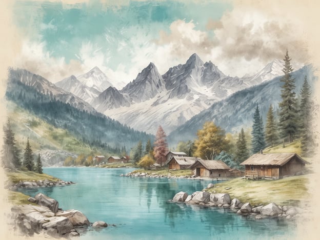 Auf dem Bild ist eine malerische Landschaft zu sehen, die die Schönheit von Altaussee widerspiegelt. Der glitzernde See, umgeben von sanften Hügeln und majestätischen Bergen, zieht den Betrachter in seinen Bann. Die üppigen Bäume und die charmanten Holzhäuser am Ufer harmonieren perfekt mit der ruhigen Wasseroberfläche und dem klaren Himmel. Diese idyllische Szenerie vermittelt ein Gefühl von Frieden und Naturverbundenheit, das Altaussee so einzigartig macht.