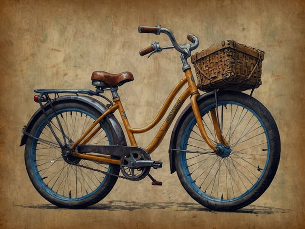 Auf dem Bild ist ein Fahrrad zu sehen, das an das Lebensgefühl in Amsterdam erinnert. Die Grachten dieser Stadt sind ideal für Radfahrer, und Fahrräder sind ein fester Bestandteil der Kultur. Das gelbe Fahrrad mit dem Korb signalisiert Freiheit und den kreativen Lebensstil, den viele Menschen in Amsterdam genießen. Es steht symbolisch für die Verbindung zwischen urbanem Leben und der Natur, während man die wunderschöne Umgebung entlang der Kanäle erkundet.