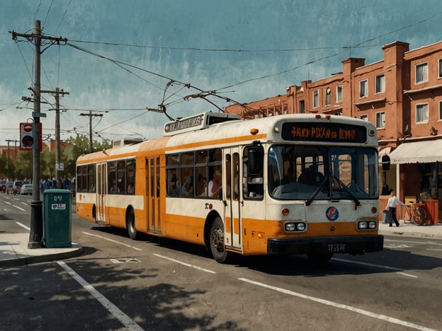 Auf dem Bild ist ein oranger und weißer Oberleitungsbus zu sehen, der auf einer Straße fährt. Im Hintergrund sind Gebäude und Menschen zu erkennen, die sich auf der Straße bewegen.

Hier sind einige Sicherheitstipps für Alleinreisende:

1. **Informiere dich über dein Ziel**: Kenne die Gegend, in der du dich aufhältst, und informiere dich über lokale Gepflogenheiten.

2. **Transport wählen**: Nutze öffentliche Verkehrsmittel oder lizensierte Taxis, um sicher zu reisen. Achte darauf, dass das Fahrzeug erkennbar und vertrauenswürdig ist.

3. **Bleibe in Kontakt**: Halte Kontakt zu Freunden oder Familie und informiere sie über deine Pläne und Aufenthaltsorte.

4. **Wertgegenstände sichern**: Halte persönliche Gegenstände wie Geld und Elektronik nah bei dir und verwahre sie sicher.

5. **Über das Nachtleben informieren**: Gehe in belebte und gut beleuchtete Gegenden und meide abgelegene Orte, besonders Nachts.

Bleibe sicher und genieße deine Reise!