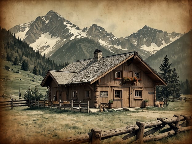 Auf dem Bild ist eine gemütliche Berghütte in einer malerischen alpinen Landschaft zu sehen, umgeben von hohen Bergen und üppigem Grün. Solche Hütten sind oft der perfekte Ort, um regionale kulinarische Köstlichkeiten zu genießen. 

Hier könnten traditionelle Gerichte wie herzhaftes Käsefondue, zarte Speckknödel oder frische Brettljause serviert werden. Dazu passt ein regionales Bier oder ein Glas feiner, heimischer Wein. Die Atmosphäre und die umgebende Natur laden dazu ein, die lokalen Spezialitäten in geselliger Runde zu probieren und die Schönheit der Alpenlandschaft zu genießen.