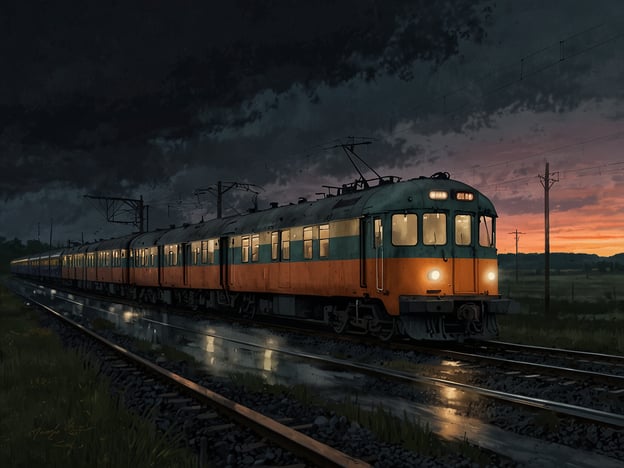 Auf dem Bild ist ein Zug zu sehen, der bei Dämmerung auf einer Bahnstrecke steht. Der Himmel ist bewölkt, und die Szenerie hat eine ruhige, melancholische Atmosphäre.

Hier sind einige Budgettipps für deine Zugreise:

1. **Früh buchen**: Probiere, deine Tickets frühzeitig zu kaufen, um von Rabatten und Sonderangeboten zu profitieren.

2. **Nutzung von Sparangeboten**: Informiere dich über spezielle Sparangebote oder Tageskarten, die oft günstiger sind.

3. **Fahrgemeinschaften**: Manchmal kann es günstiger sein, eine Fahrgemeinschaft zu bilden, besonders wenn du mit mehreren Personen reist.

4. **Essen und Trinken mitnehmen**: Vermeide teure Snacks und Getränke im Zug, indem du deine eigenen mitnimmst.

5. **Flexible Reisedaten**: Wenn du flexibel mit deinen Reisedaten bist, kannst du häufig günstigere Tickets finden.

6. **Jugend- oder Seniorenrabatte**: Nutze eventuell verfügbare Rabatte für bestimmte Altersgruppen oder für Studenten.

Mit diesen Tipps kannst du sicherstellen, dass deine Zugreise nicht nur angenehm, sondern auch kostengünstig wird!