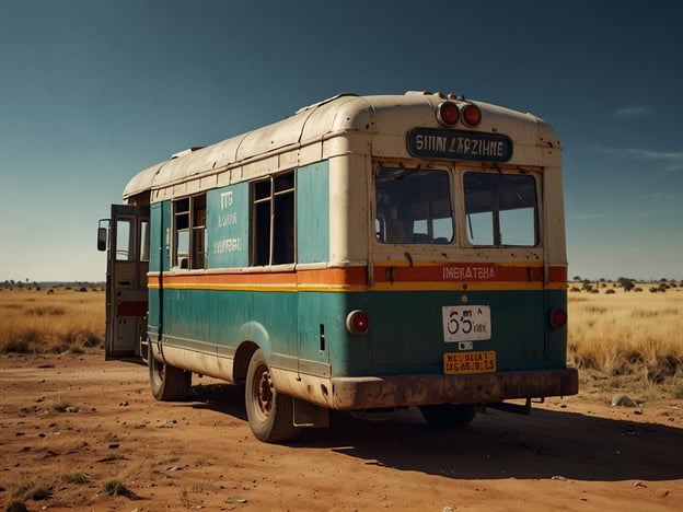 Auf dem Bild ist ein alter, grüner Bus zu sehen, der in einer offenen, grasbewachsenen Landschaft steht. Hier sind einige praktische Reisetipps, die dir helfen können, wenn du in einer ähnlichen Umgebung unterwegs bist:

1. **Wasser und Snacks mitbringen**: In ländlichen oder abgelegenen Gebieten kann es schwierig sein, Lebensmittel und Getränke zu finden. Stelle sicher, dass du ausreichend Trinkwasser und Snacks dabei hast.

2. **Navigationsmittel**: Verwende offline Karten oder GPS-Geräte, da die Mobilfunkabdeckung in abgelegenen Bereichen möglicherweise eingeschränkt ist.

3. **Sichere Transportmittel**: Achte darauf, dass dein Transportmittel zuverlässig ist. Überprüfe vor der Abfahrt den Zustand von Fahrzeugen, besonders in ländlichen Gegenden.

4. **Mit Einheimischen sprechen**: Sei offen für Gespräche mit Einheimischen, um mehr über die Region zu erfahren und hilfreiche Tipps zu erhalten.

5. **Vorbereitung auf das Wetter**: Informiere dich über die Wetterbedingungen und packe entsprechend. Sonnenschutz und geeignete Bekleidung sind wichtig, besonders in heißen und trockenen Klimazonen.

Diese Tipps können dir helfen, deine Reise angenehmer und sicherer zu gestalten!