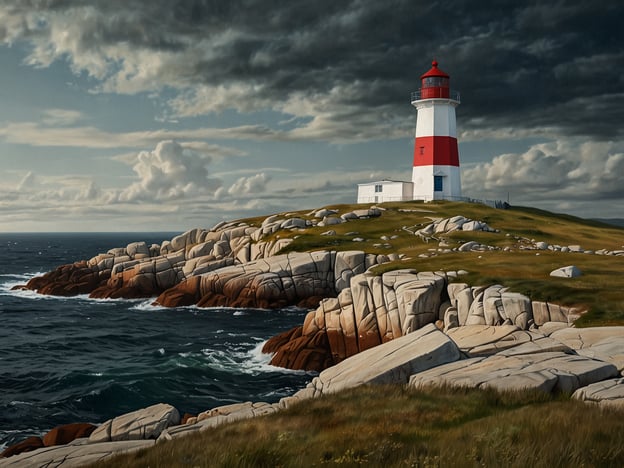 Auf dem Bild ist ein Leuchtturm zu sehen, der auf einer felsigen Küste steht. Solche Leuchttürme sind häufige Sehenswürdigkeiten in Küstengebieten und bieten oft atemberaubende Aussichten auf das Meer und die umgebende Landschaft. Ein bekannter Leuchtturm, der ähnlich aussieht, ist der Cape Spear Lighthouse in Neufundland, Kanada. Er ist der älteste Leuchtturm in der Provinz und ein beliebtes Ziel für Touristen, die die rauhe Schönheit der kanadischen Küste erleben möchten. Leuchttürme sind nicht nur historisch, sondern auch malerisch und bieten einen Einblick in die maritime Geschichte der Region.