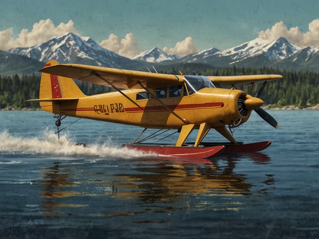 Auf dem Bild ist ein Wasserflugzeug zu sehen, das über einen Gewässer fliegt oder gelandet ist. Im Yukon sind Wasserflugzeuge eine wichtige Transportmöglichkeit, um Remote-Gebiete zu erreichen, die oft durch unwegsames Gelände oder fehlende Straßen nicht zugänglich sind. Sie werden häufig für touristische Ausflüge, den Transport von Fracht oder sogar für Rettungseinsätze verwendet.