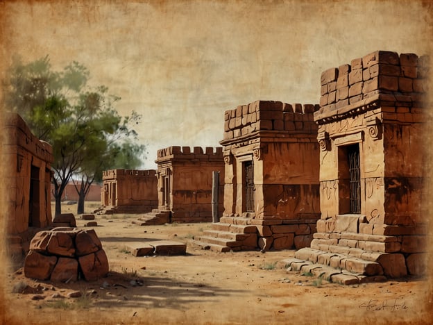 Auf dem Bild sind alte, steinerne Gebäude zu sehen, die an historische Ruinen erinnern. Sie sind von einer trockenen, offenen Landschaft umgeben, die möglicherweise eine archäologische Stätte darstellt.

Tasmanien hat eine reiche Kultur und Geschichte, die über 40.000 Jahre zurückreicht. Die indigenen Völker, die Palawa, haben eine tief verwurzelte Verbindung zu diesem Land, geprägt von Traditionen, Geschichten und einem nachhaltigen Lebensstil. Die endemische Flora und Fauna Tasmaniens spiegelt die kulturelle Identität und spirituelle Weltanschauung wider, die bis heute in verschiedenen Formen der Kunst und des Handwerks lebendig gehalten wird. Historische Stätten in Tasmanien bieten Einblicke in diese bedeutende Vergangenheit und ermöglichen es Besuchern, die Verbindung zwischen Natur und Kultur zu erfassen.